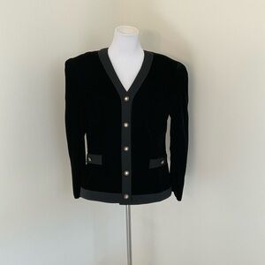 Donna Morgan Black Velvet Evening Jacket